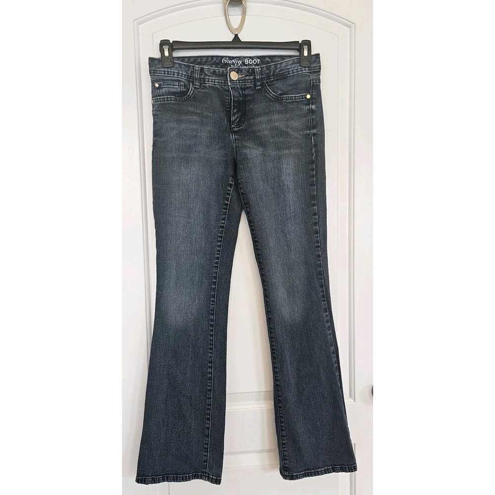 Tommy Hilfiger Blue Jeans Womens‎ 8 Curvy Boot Medium Wash Low Rise Cotton 30x32